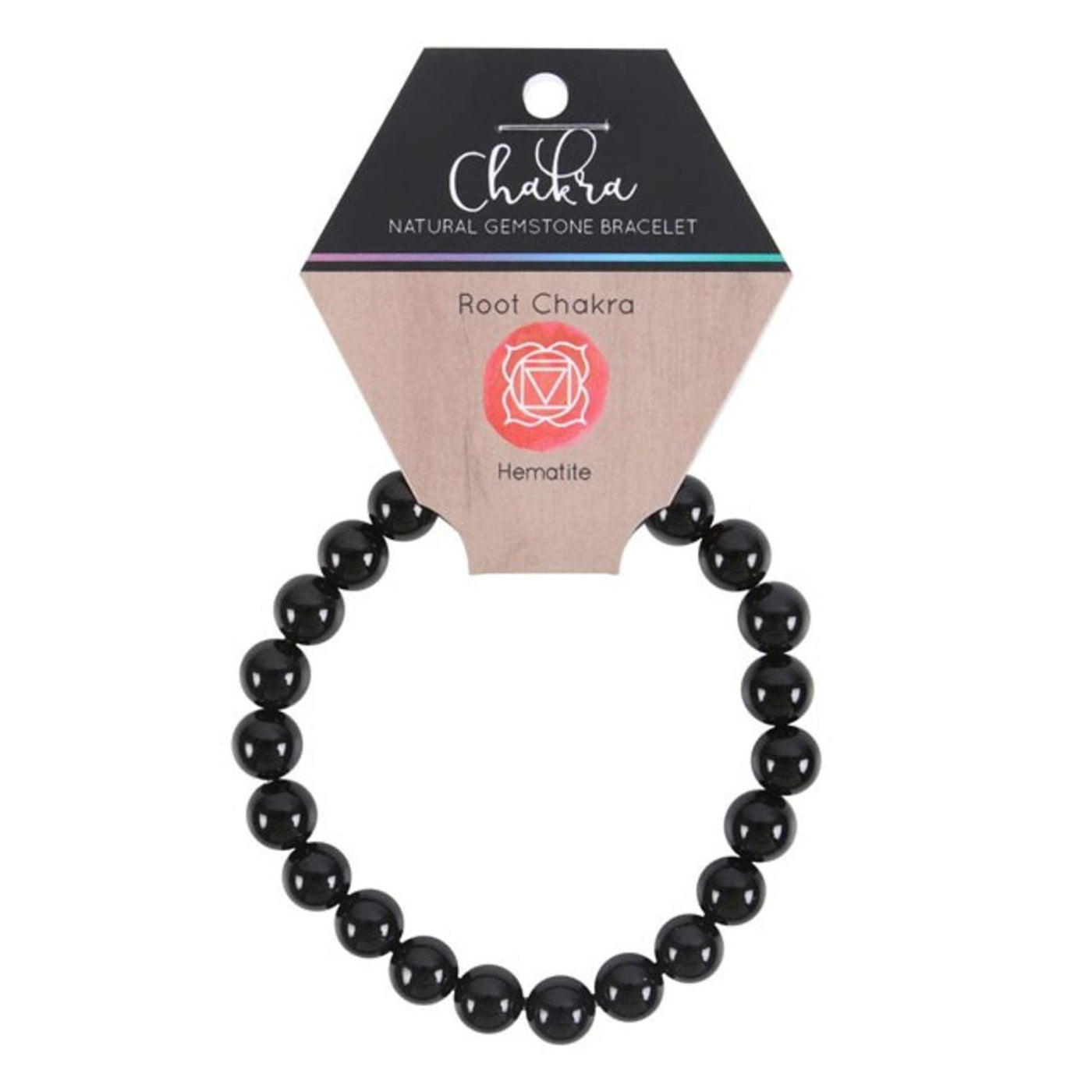 Root Chakra Hematite Gemstone Healing Bracelet.