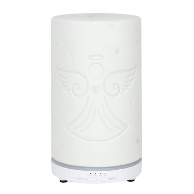White Ceramic Guardian Angel Electric Aroma Diffuser