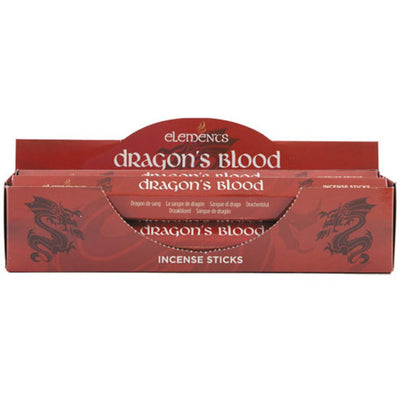 Set of 6 Packets of Elements Dragon's Blood Incense Sticks