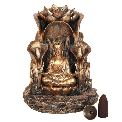Bronze Buddha Backflow Incense Burner