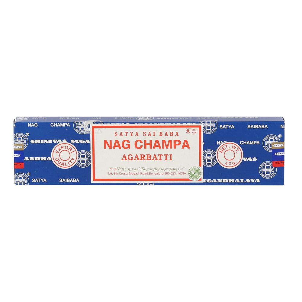 Set of 12 Packets of 40g Sai Baba Nagchampa Incense Sticks