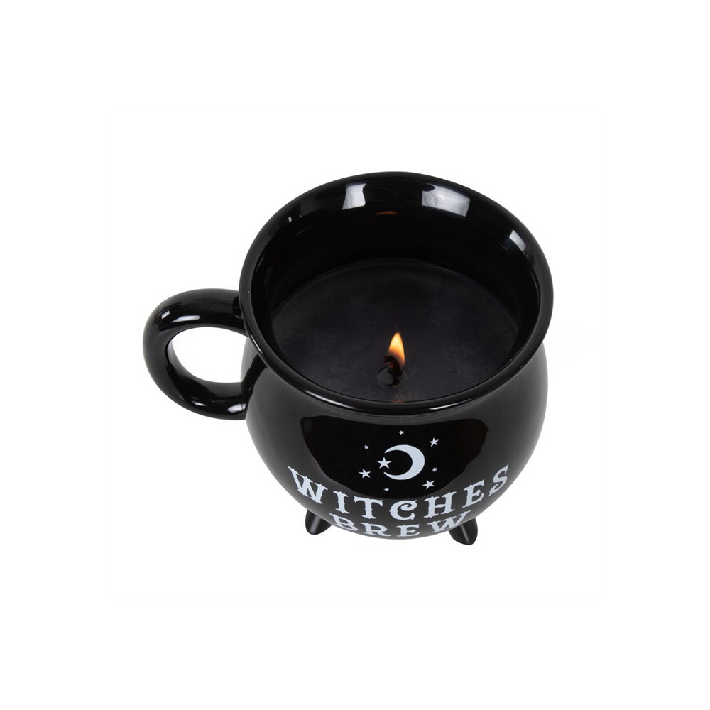 Witches Brew Cauldron Mug Candle