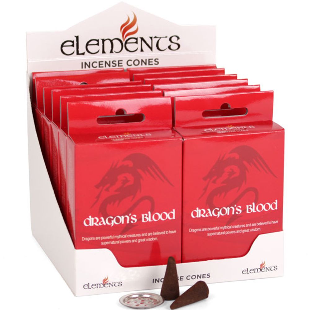 Set of 12 Packets of Elements Dragon's Blood Incense Cones