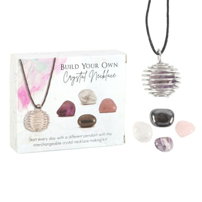 Build Your Own Crystal Gemstone Necklace Kit For Women.