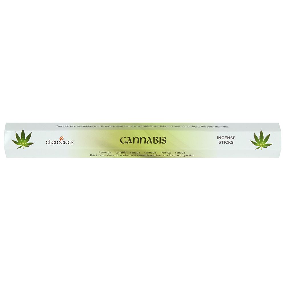 Set of 6 Packets of Elements Cannabis Incense Sticks
