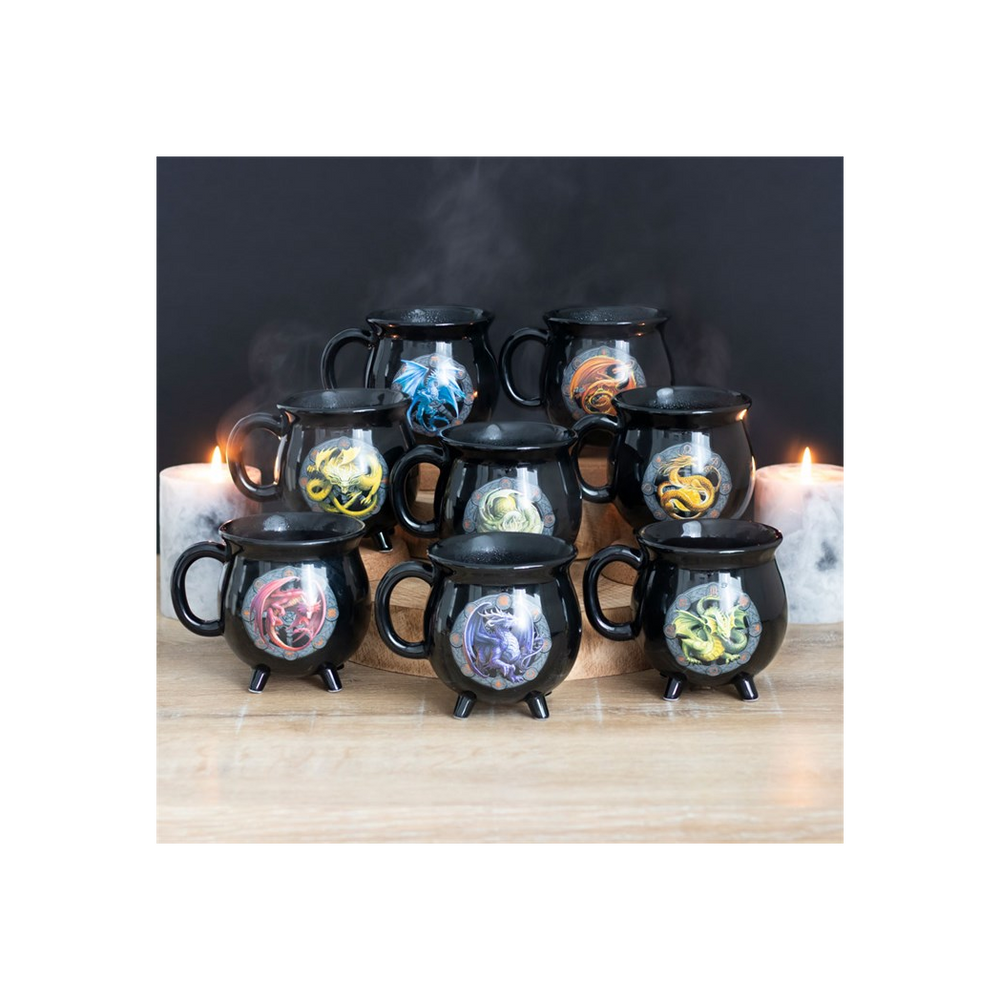 Litha Colour Changing Cauldron Mug by Anne Stokes