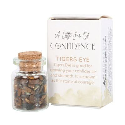 Tiger's Eye Crystals Bottles Gift In A Matchbox.