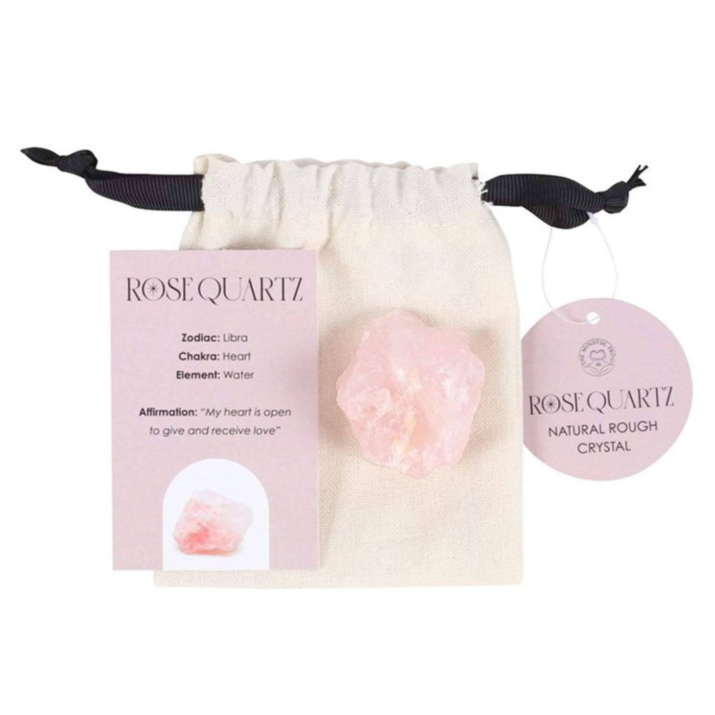 Rose Quartz Healing Rough Natural Pink Gemstone With Storage Bag.