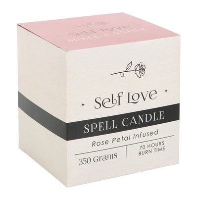 Rose Petal Infused Self Love Spell Candle.