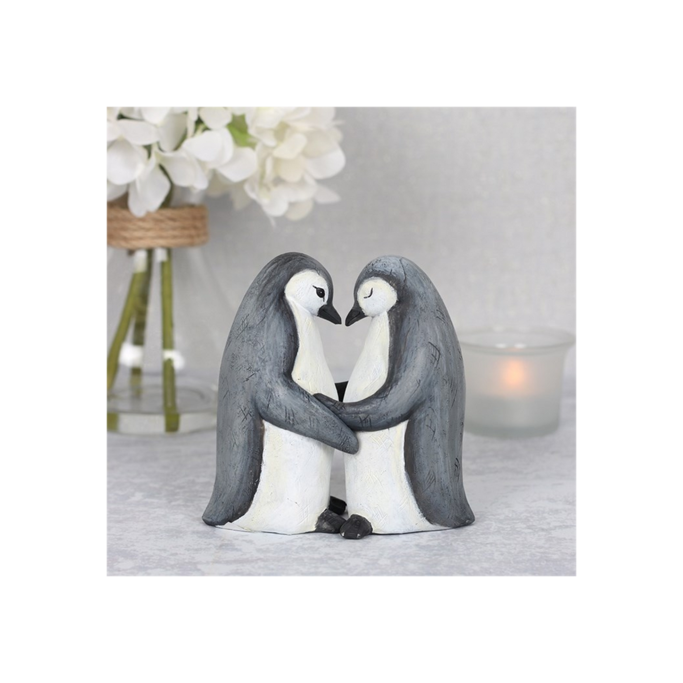 Penguin Couple Decorative Ornament, Valentine Gift.
