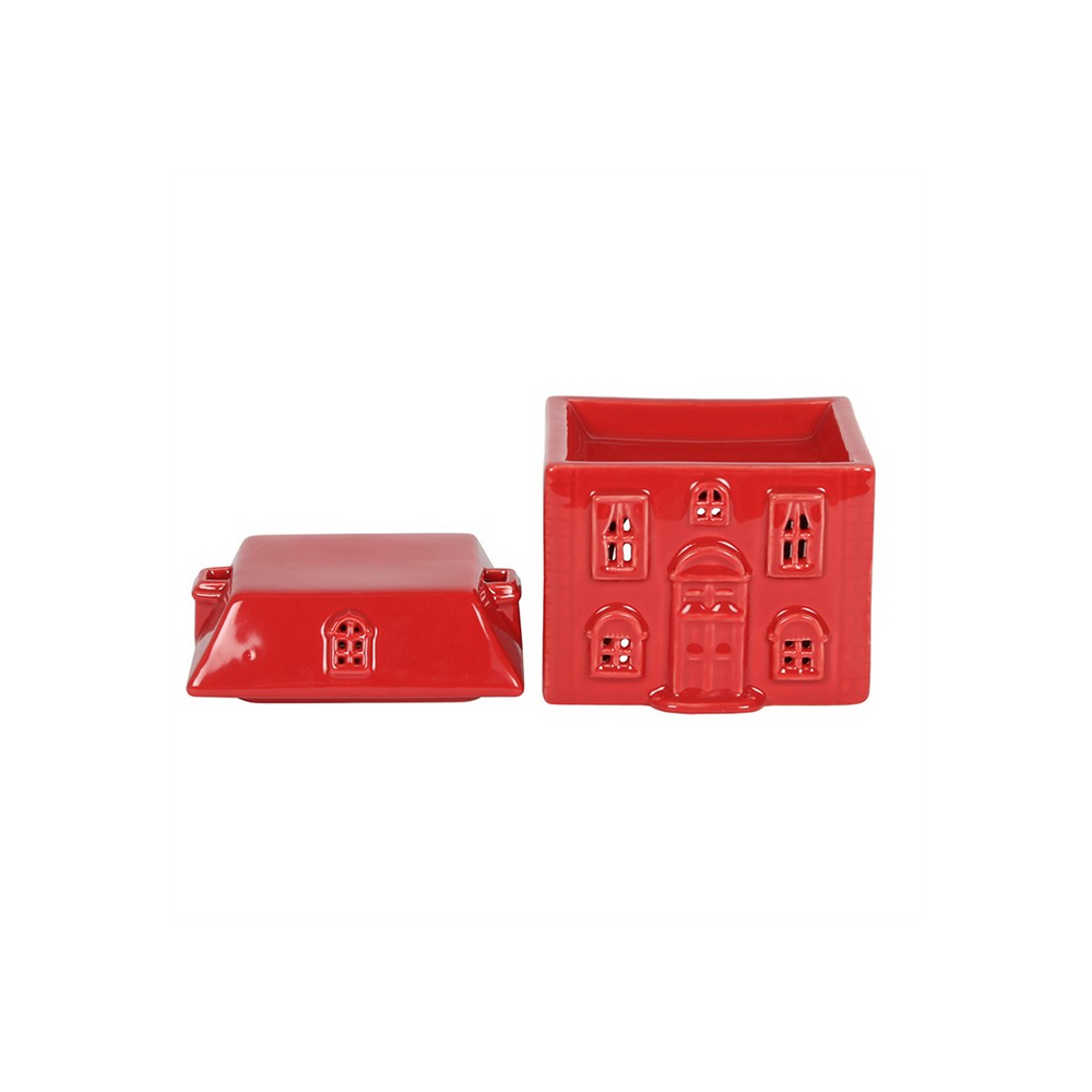 Red Ceramic House Oil Burner