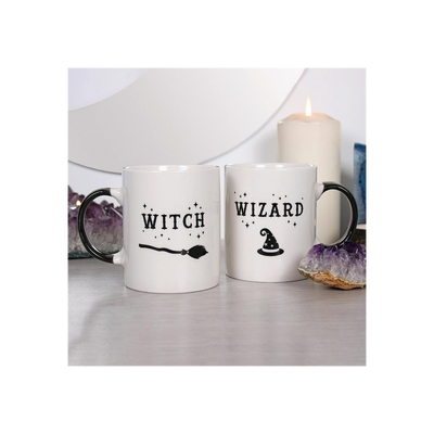 Witch and Wizard Mug Set