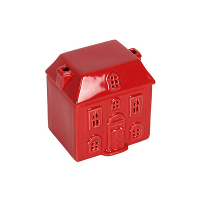 Red Ceramic House Oil Burner