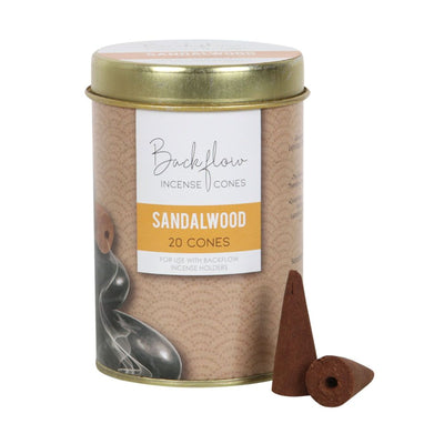6 Tins Of Premium Elements Sandalwood Jumbo Backflow Cones.