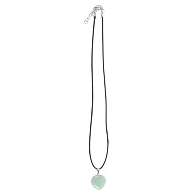 Green Aventurine Heart Shaped Gemstone Necklace.