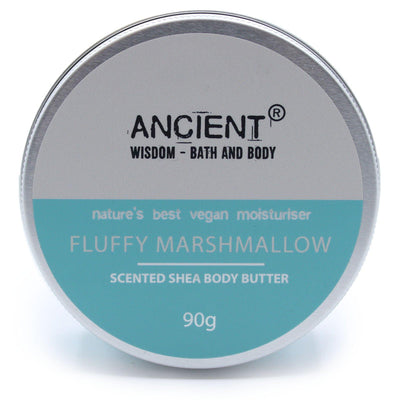 Paraben Free Scented  Shea Body Butter - Fluffy Marshmallow 90g