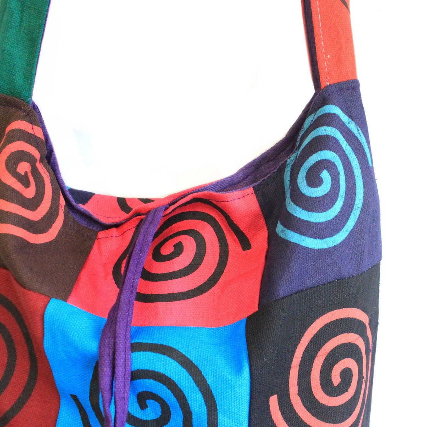 Multicolour Women's Cotton Patch Sling Handmade Yoga Bag.