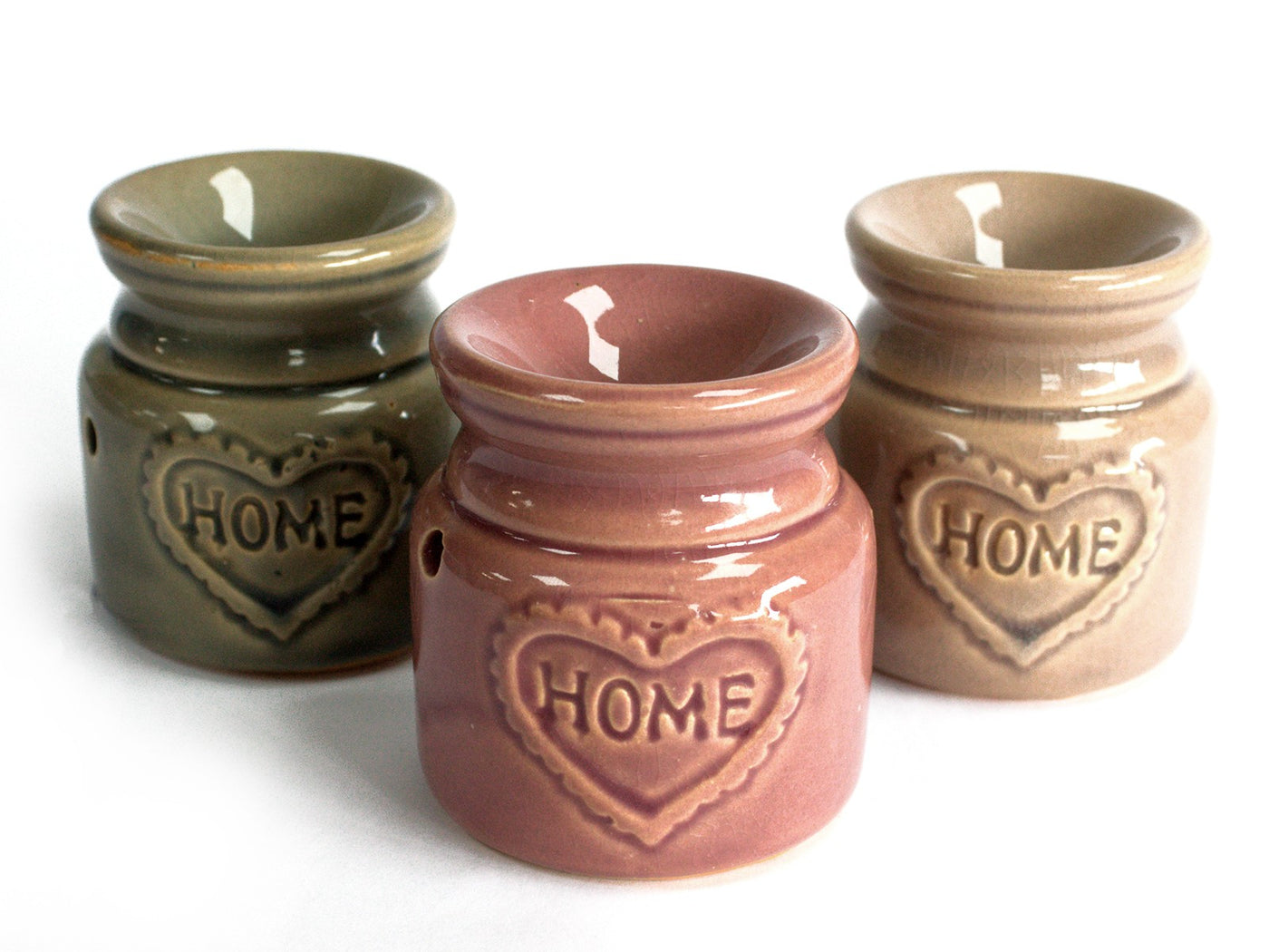 Small Lavender Ceramic Vintage Country Oil And Wax Melts Burner -  Home