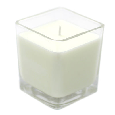 Cucumber & Mint Soy Wax Scented Glass Jar Candle. 